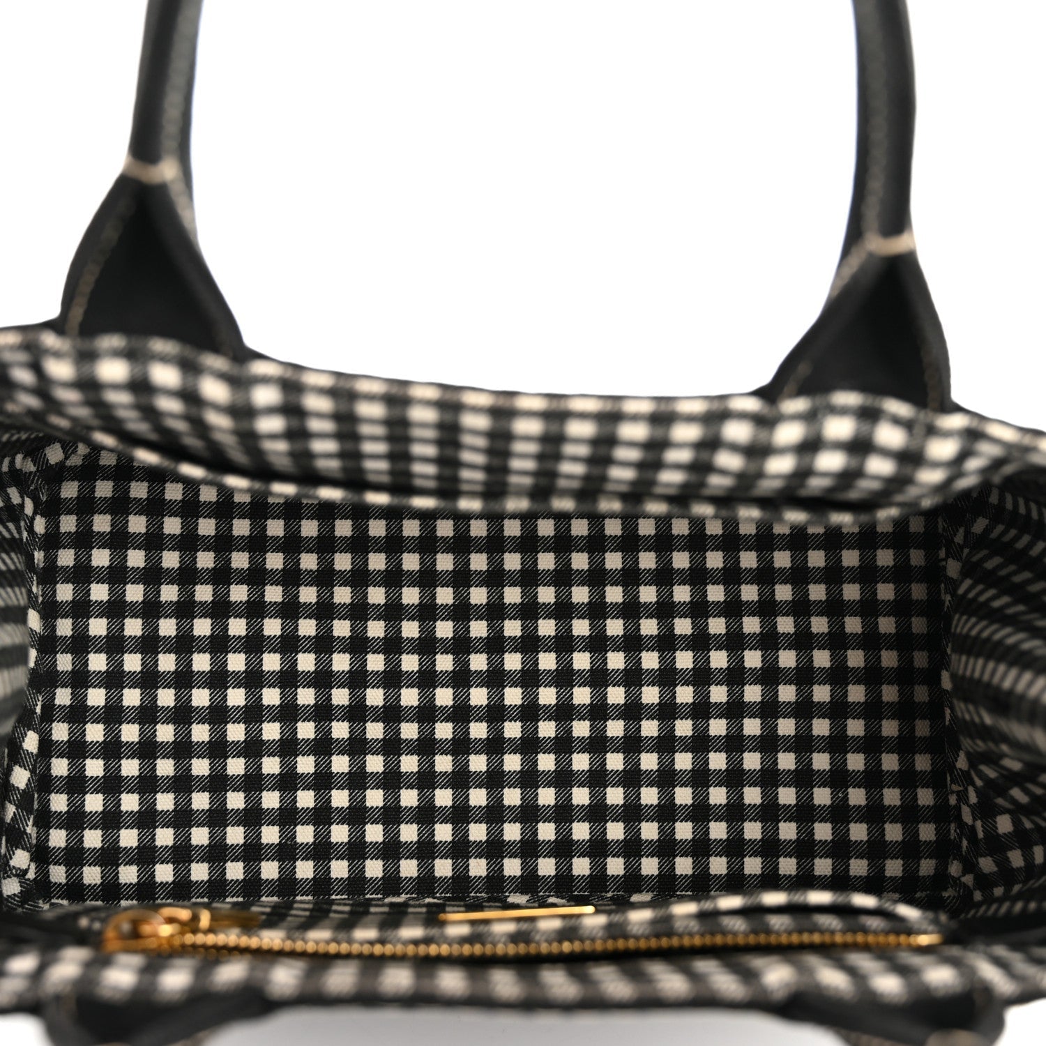 Prada Canapa Small Logo Tote Black Talco