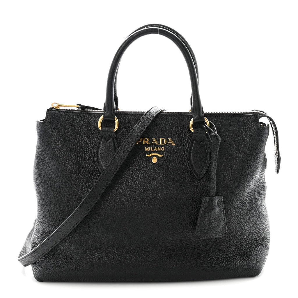 Prada Vitello Phenix Tote Black