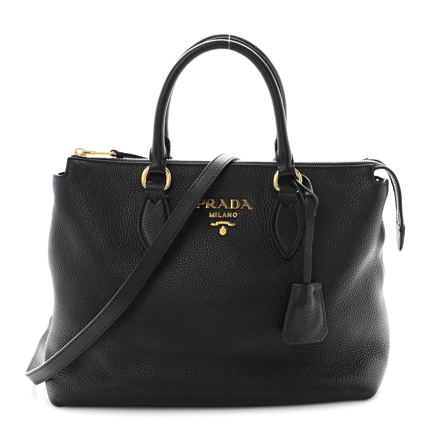 Prada Vitello Phenix Tote Black