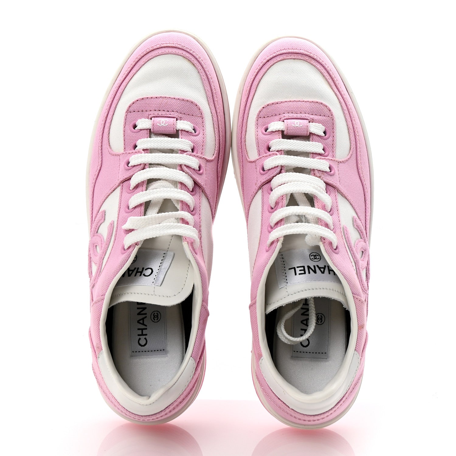 Cotton Sneakers 39 Pink White