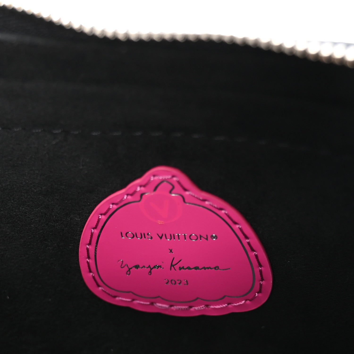 Louis Vuitton LV X YK Empreinte Multi Pochette Accessories Black Fuchsia