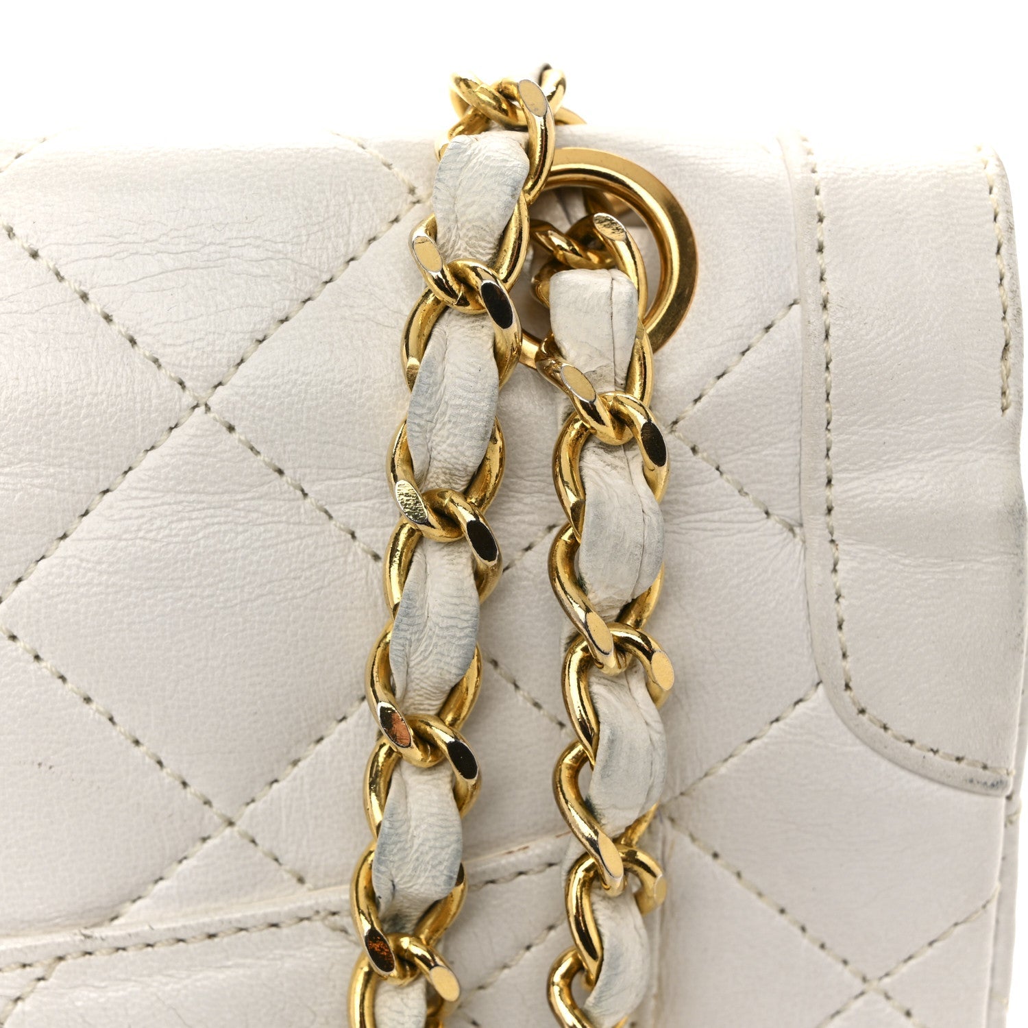 Chanel Lambskin Quilted Small Flap White