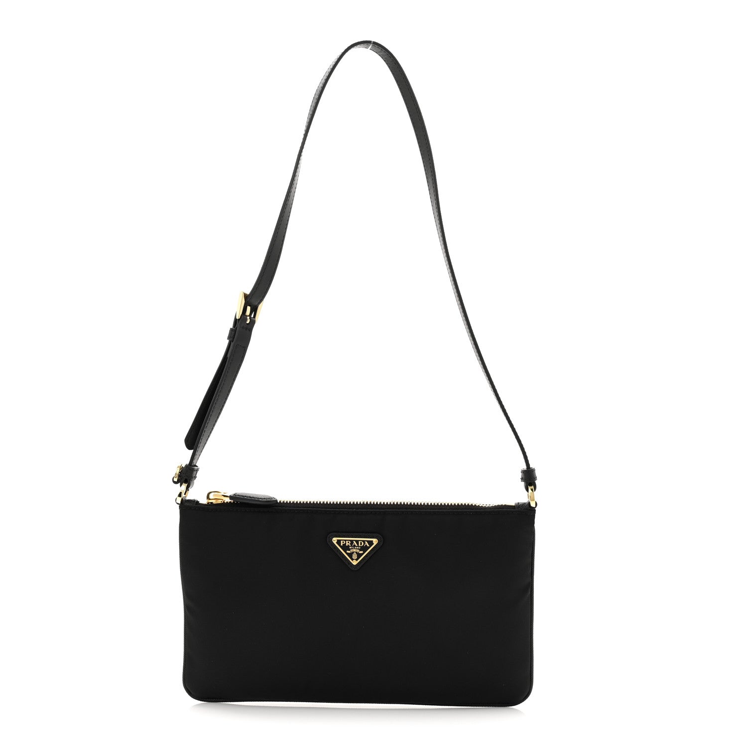 Prada Re-Nylon Saffiano Pouch Black