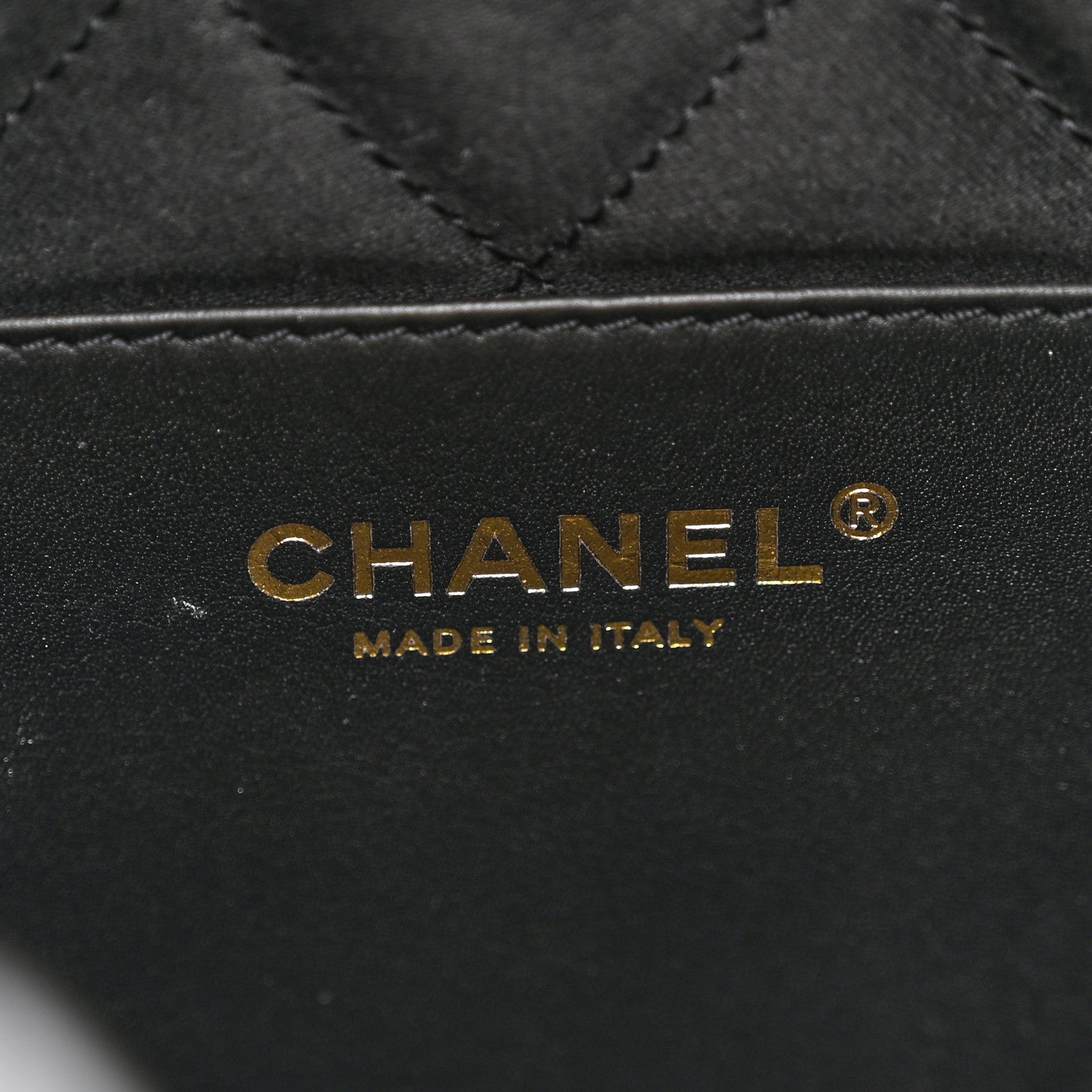Chanel Shiny Calfskin Quilted Mini Chanel 22 Black