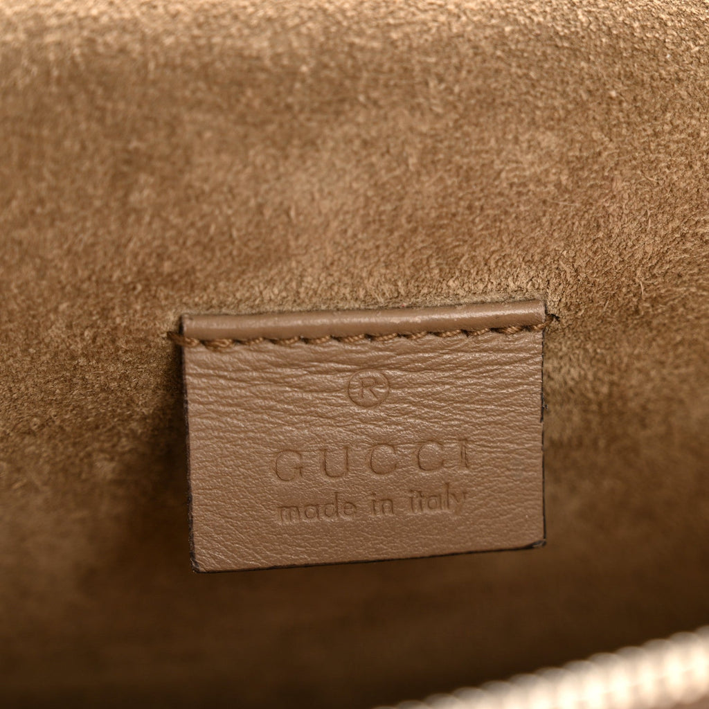 Gucci GG Supreme Monogram Small Dionysus Shoulder Bag Taupe