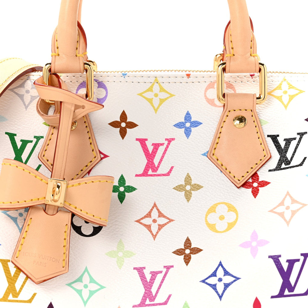 Louis Vuitton LV X TM Monogram Multicolor Speedy Bandouliere 25 White