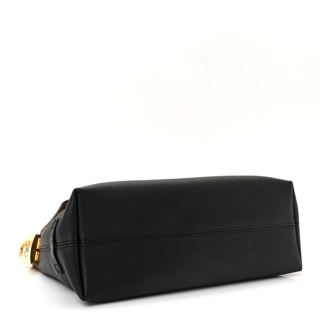 Louis Vuitton Grained Calfskin Low Key Messenger Black