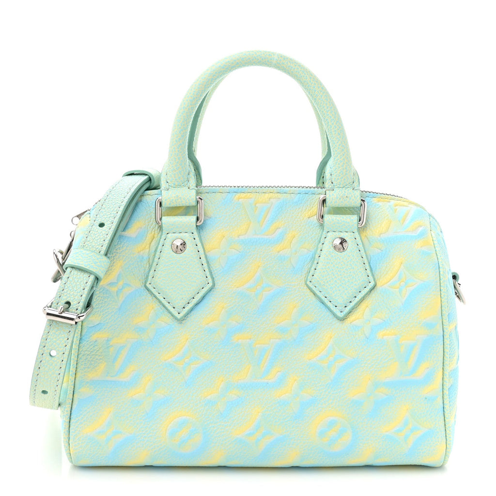 Louis Vuitton Empreinte Monogram Summer Stardust Speedy 20 Water Green