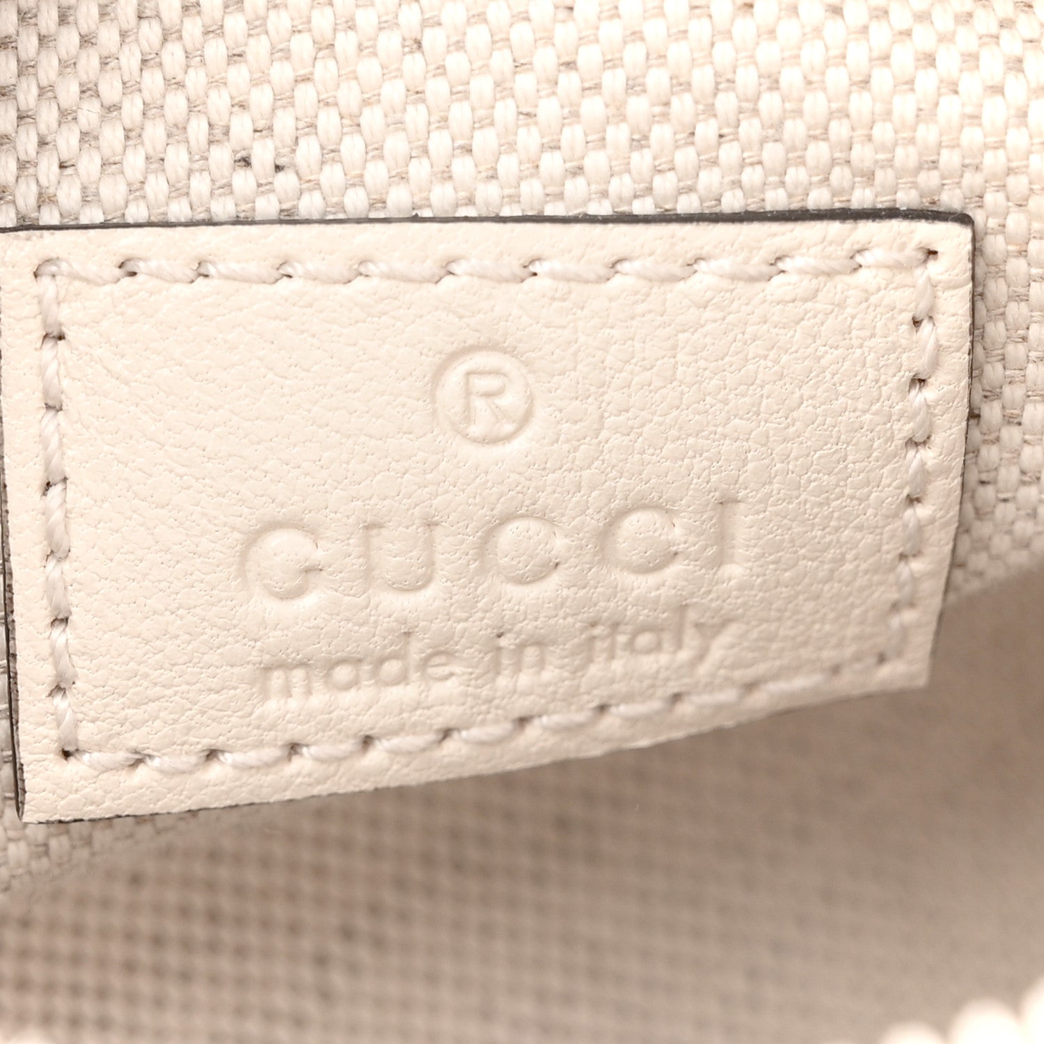 Gucci Sakai Be Green Calfskin Diagonal Stitched Mini Blondie Barrel Shoulder Bag Mystic White