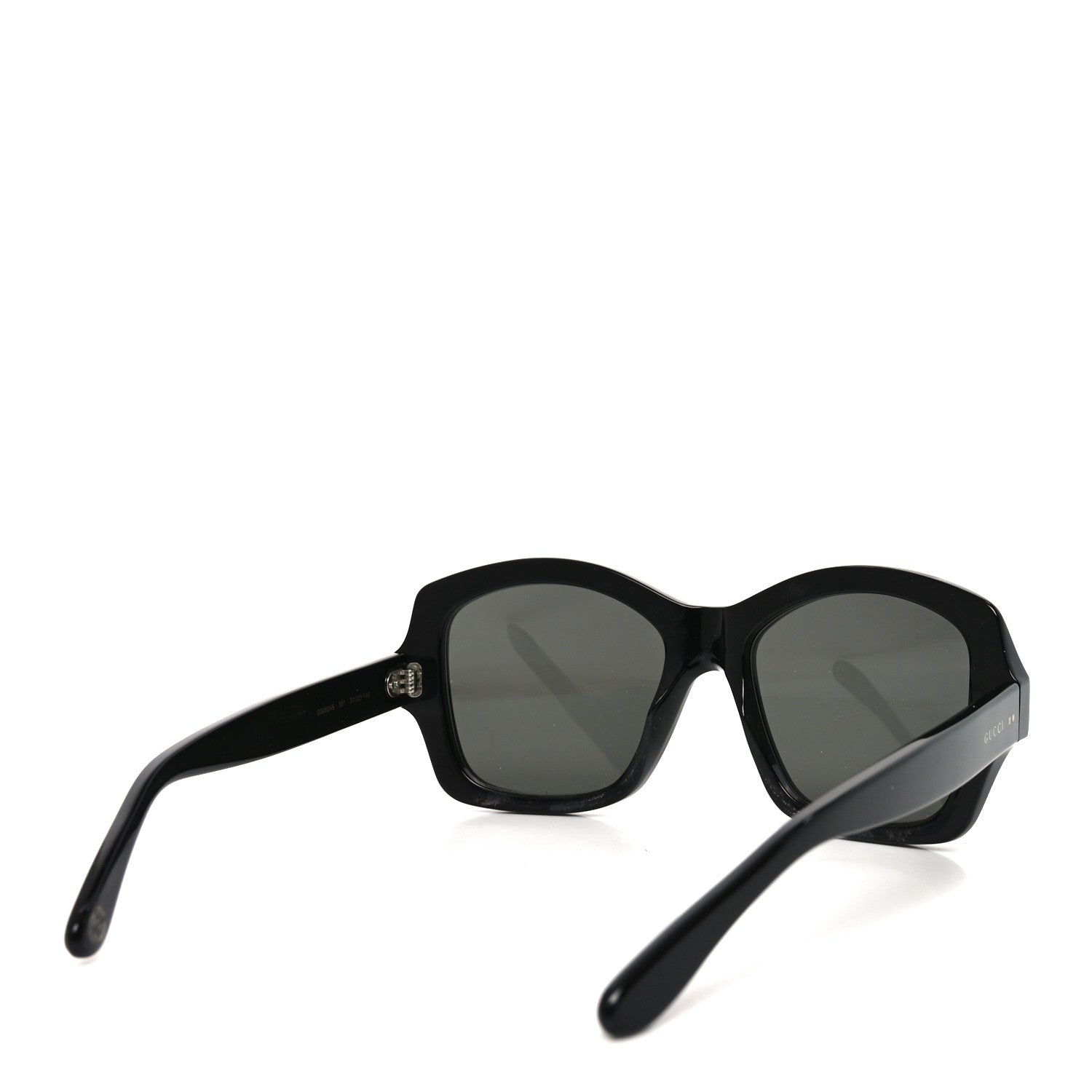 Gucci Acetate Rectangle Frame Sunglasses GG0624S Black