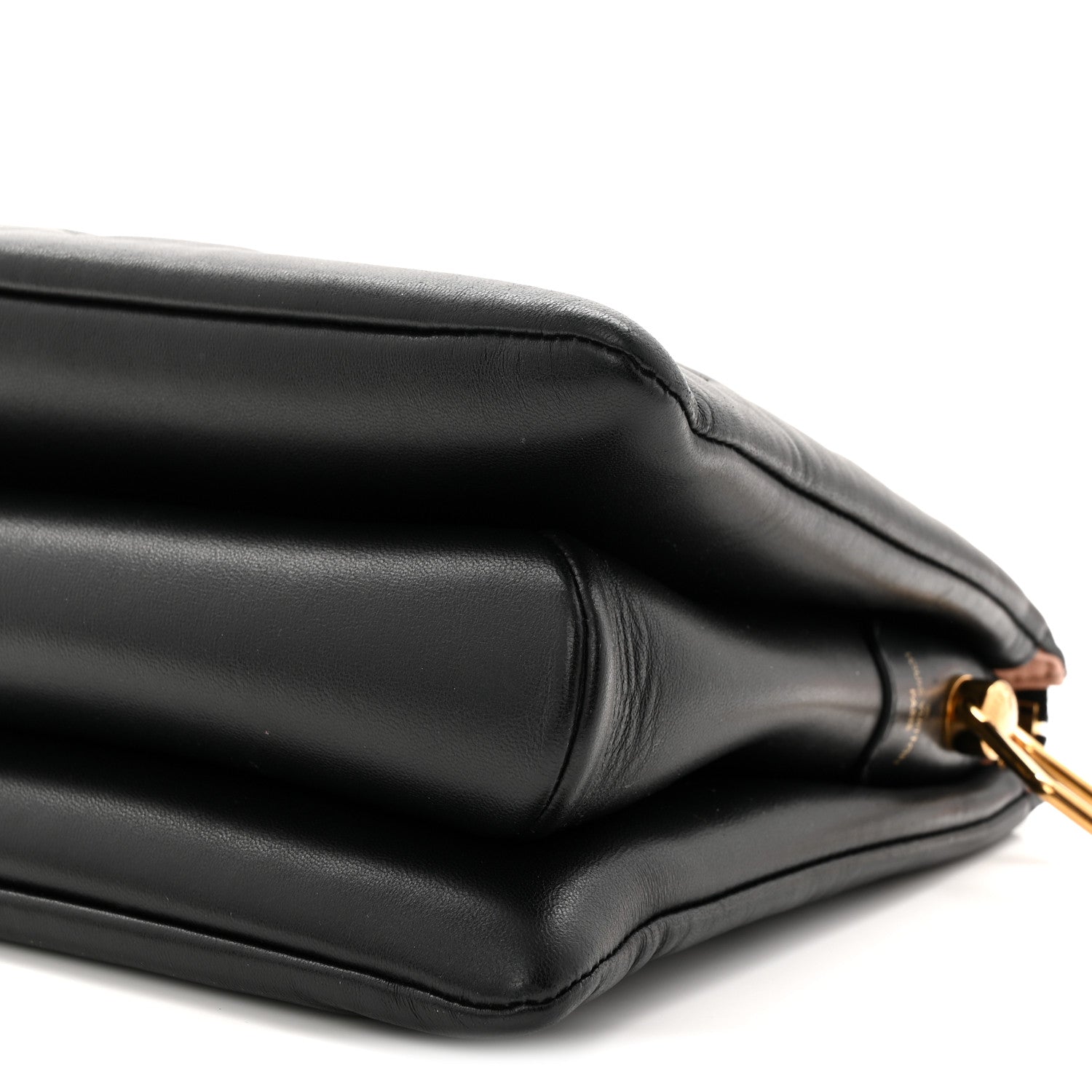 Louis Vuitton Lambskin Embossed Monogram Coussin PM Black