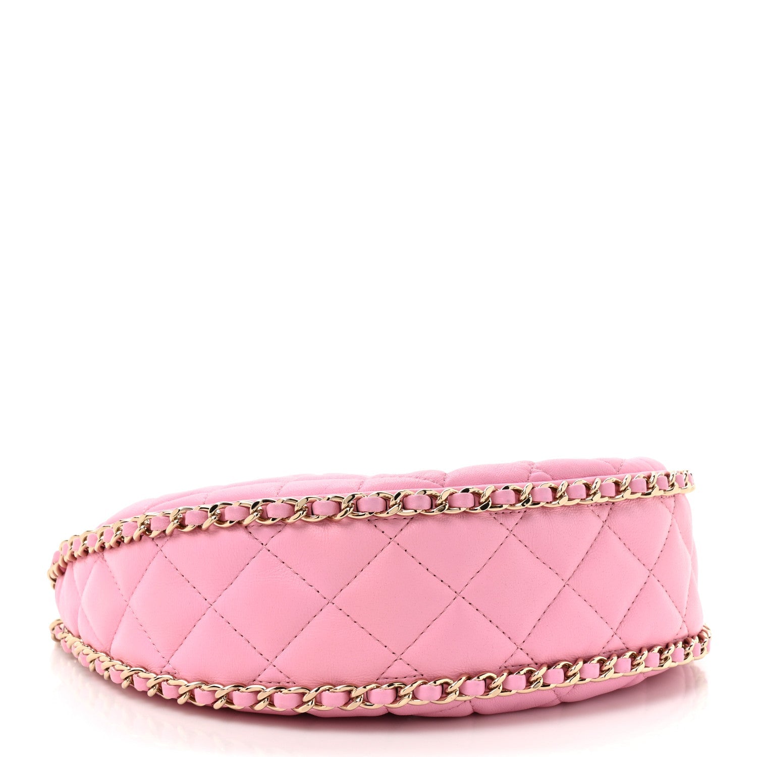 Chanel Lambskin Quilted Small Hobo Bag Pink