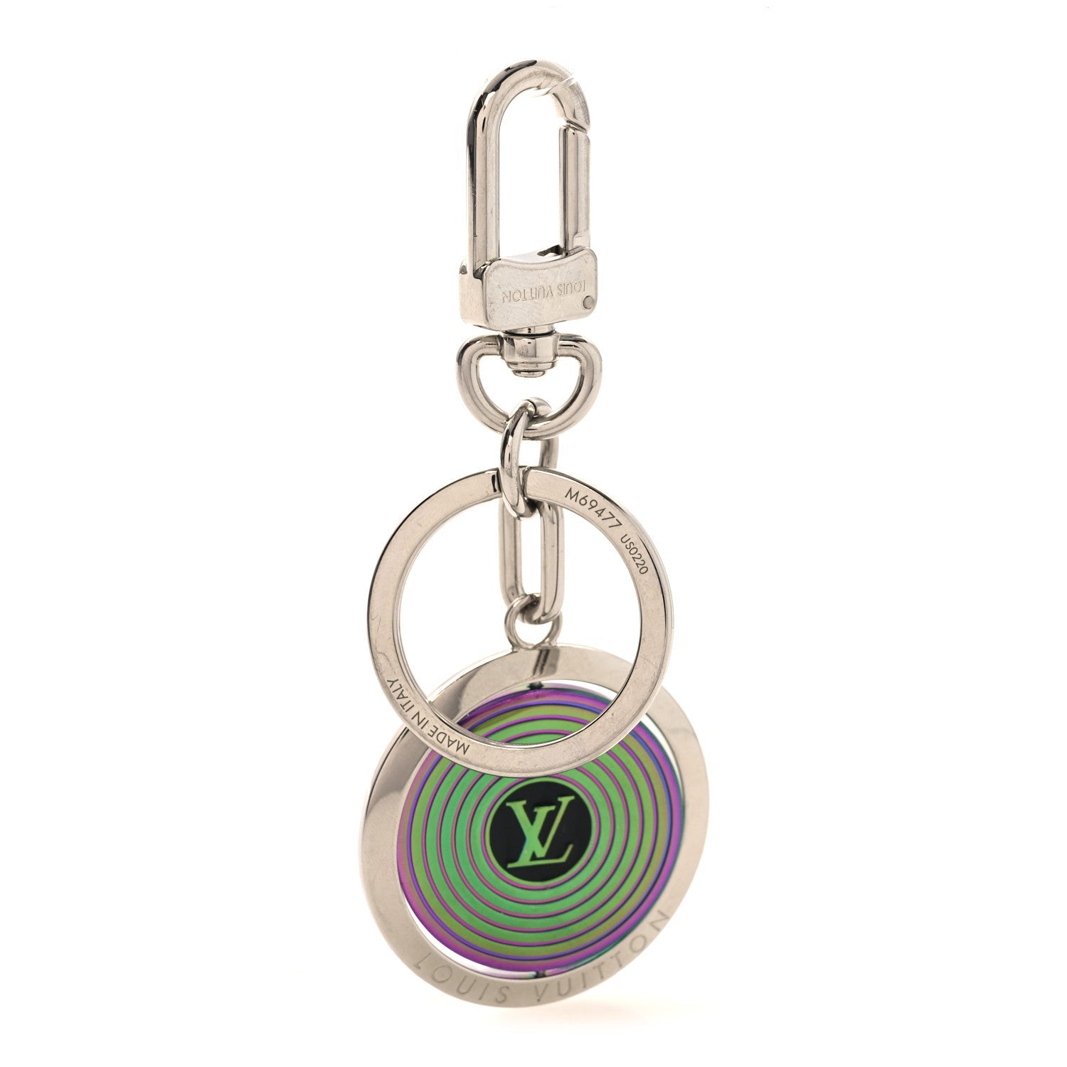Louis Vuitton LV Sound Key Chain Bag Charm Oily