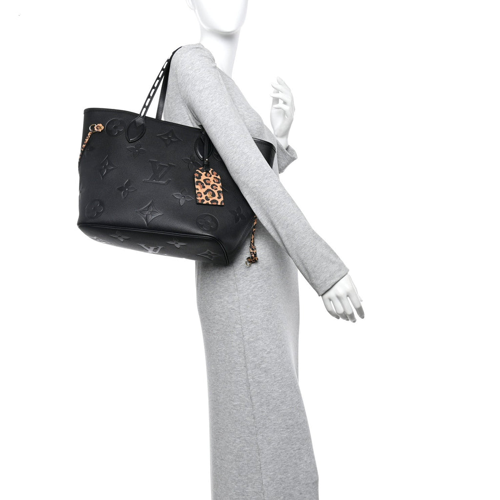 Louis Vuitton Empreinte Monogram Giant Wild at Heart Neverfull MM Black