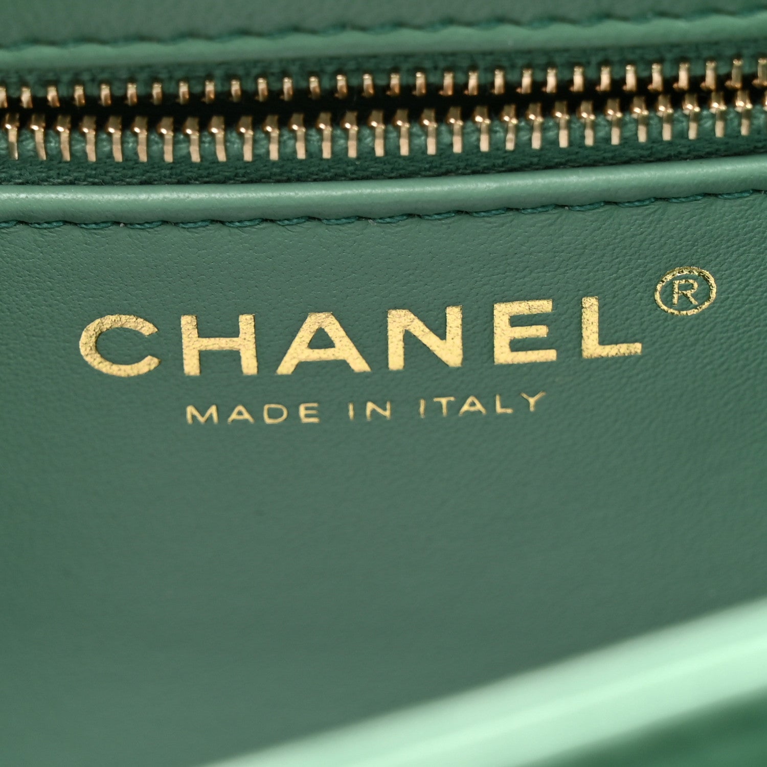 Chanel Lambskin Quilted Small Trendy CC Flap Dual Handle Bag Light Green