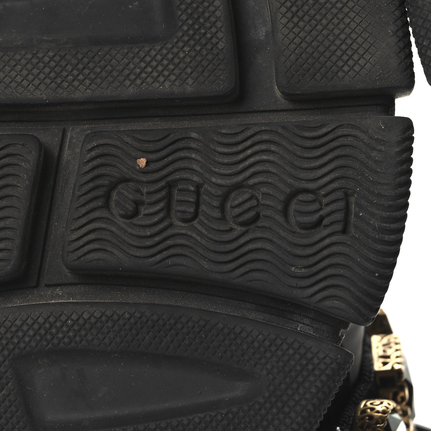 Gucci X SEGA Mesh Suede Calfskin Removable Crystals Womens Flashtrek Sneakers 35.5 Black Silver