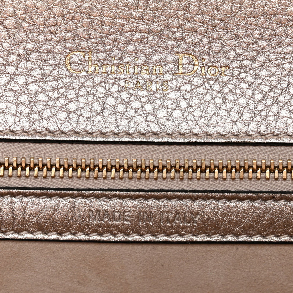 Christian Dior Metallic Grained Calfskin Small Diorama Flap Bag Copper