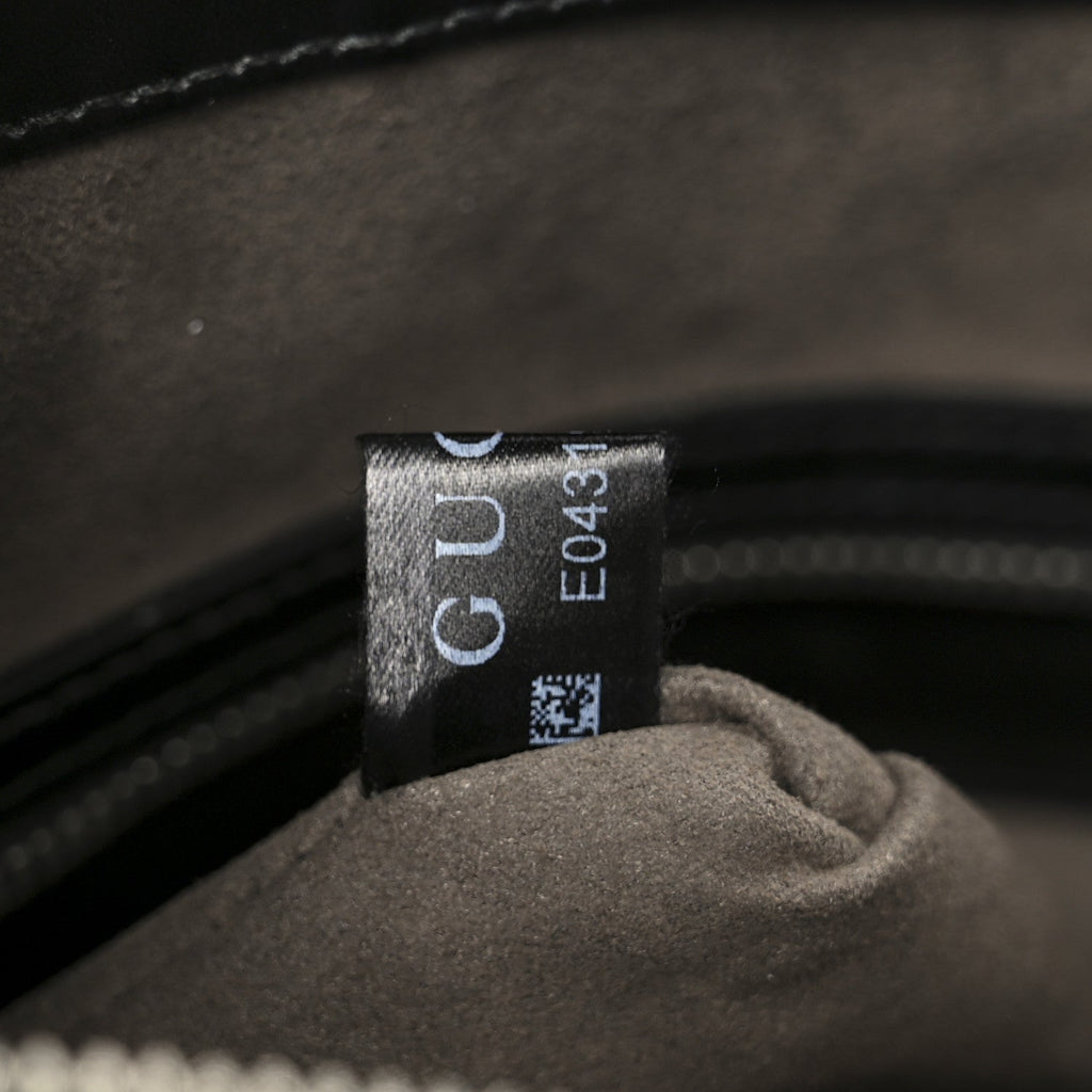 Gucci Guccissima Signature Small Messenger Bag Black