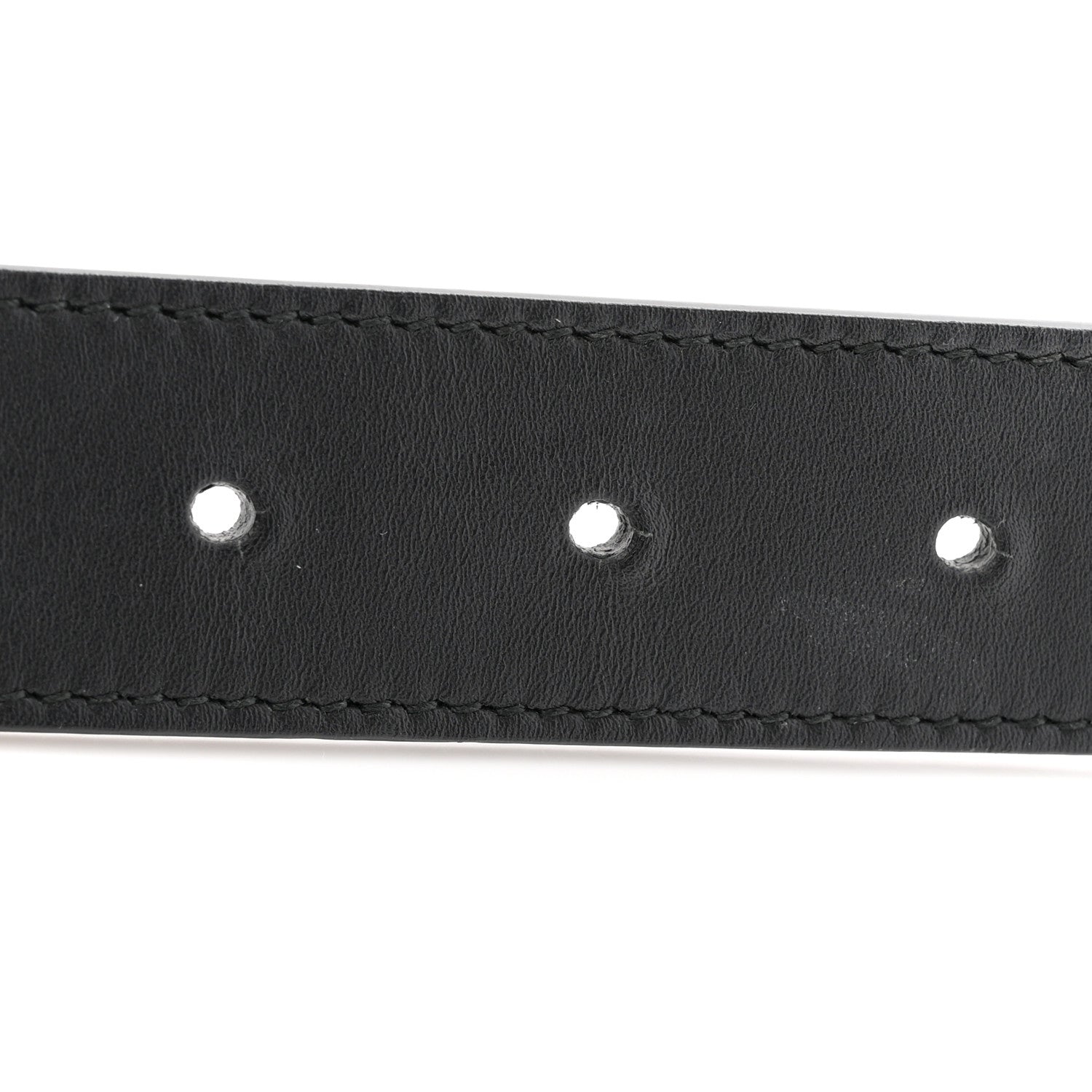 Gucci Calfskin Double G 30mm Belt 80 32 Black