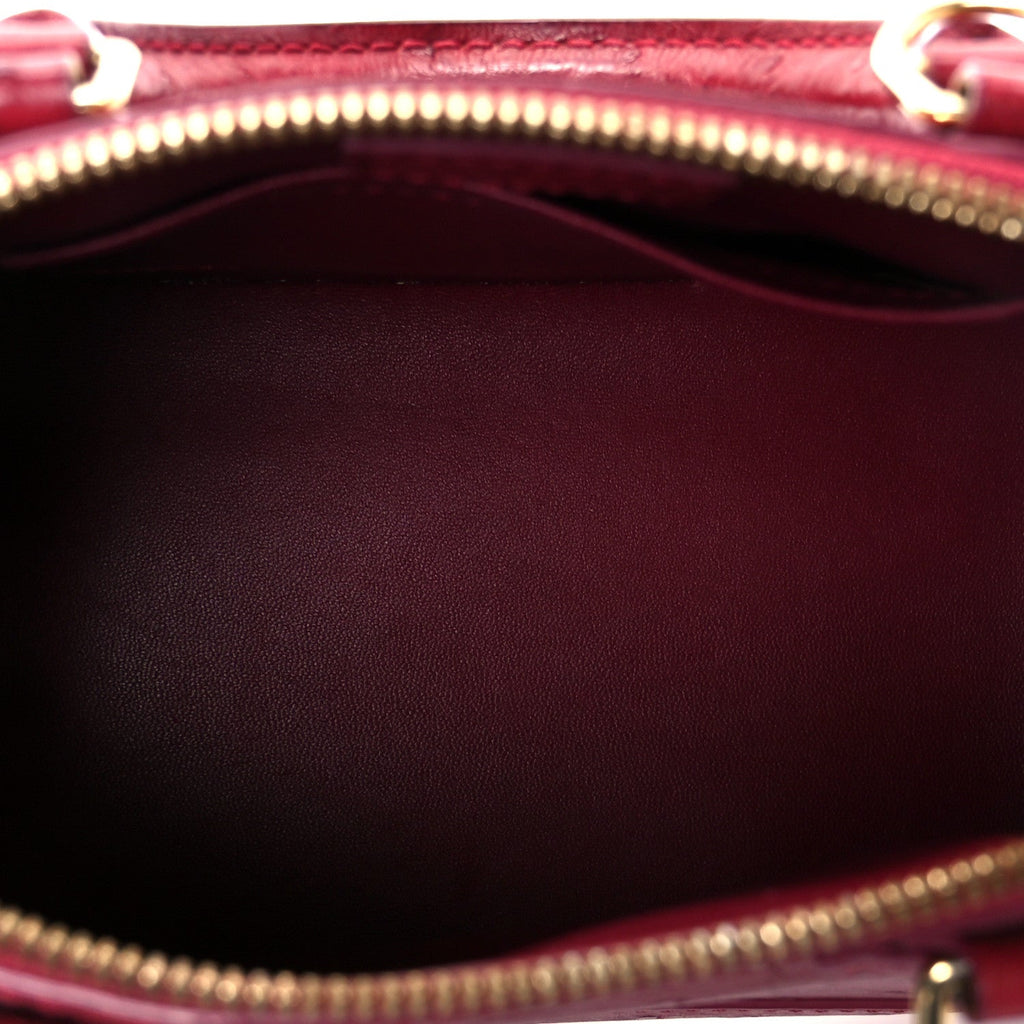 Louis Vuitton Ostrich Alma BB Red