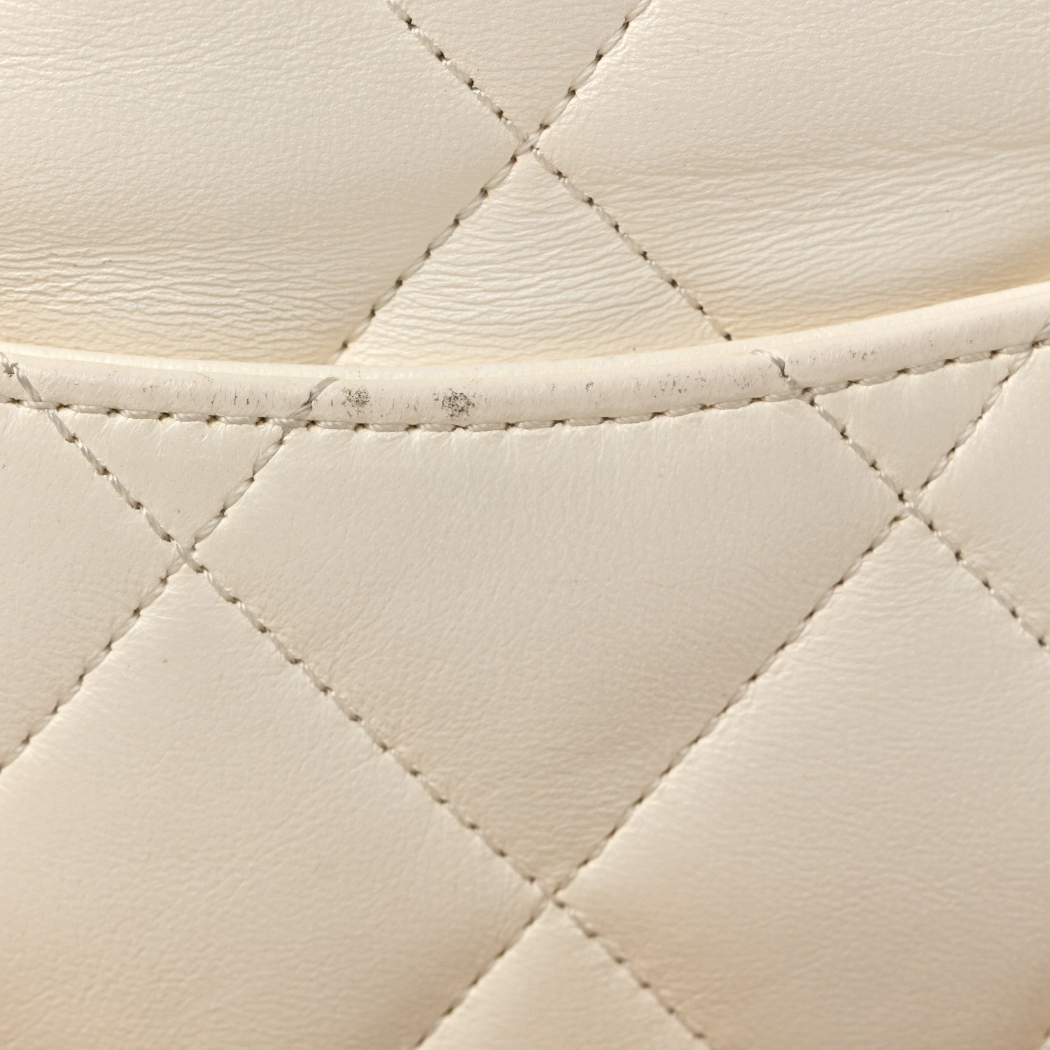 Chanel Lambskin Quilted Small CC Funky Town Flap White