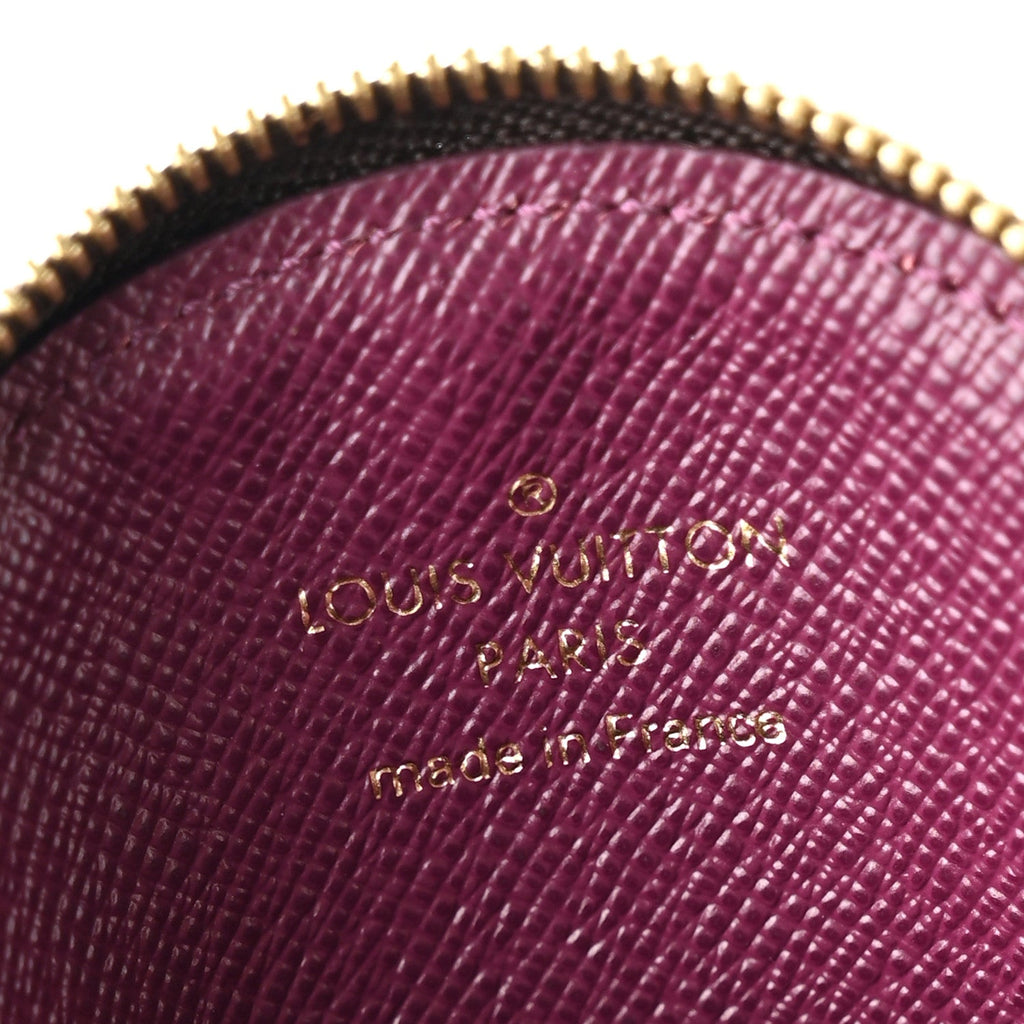 Louis Vuitton Monogram Totem Round Coin Purse Magenta