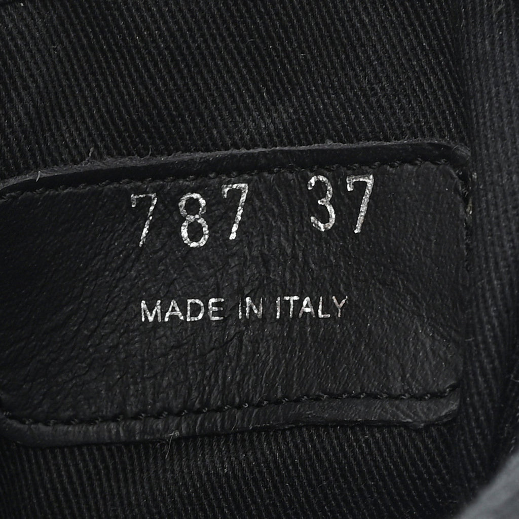Prada Paillettes Triangle Logo Double Wheel 50mm Sneakers 37 Black