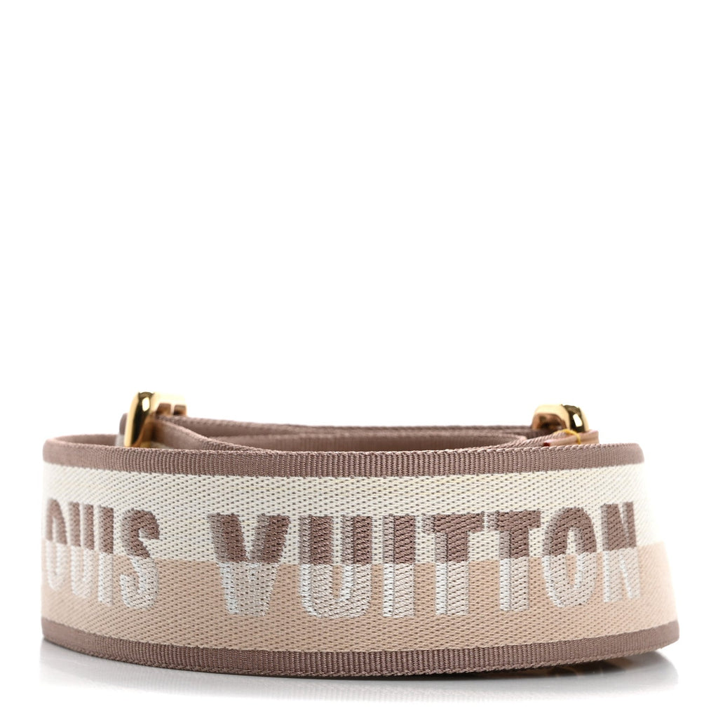 Louis Vuitton Jacquard Speedy Bandouliere 20 Shoulder Strap Beige