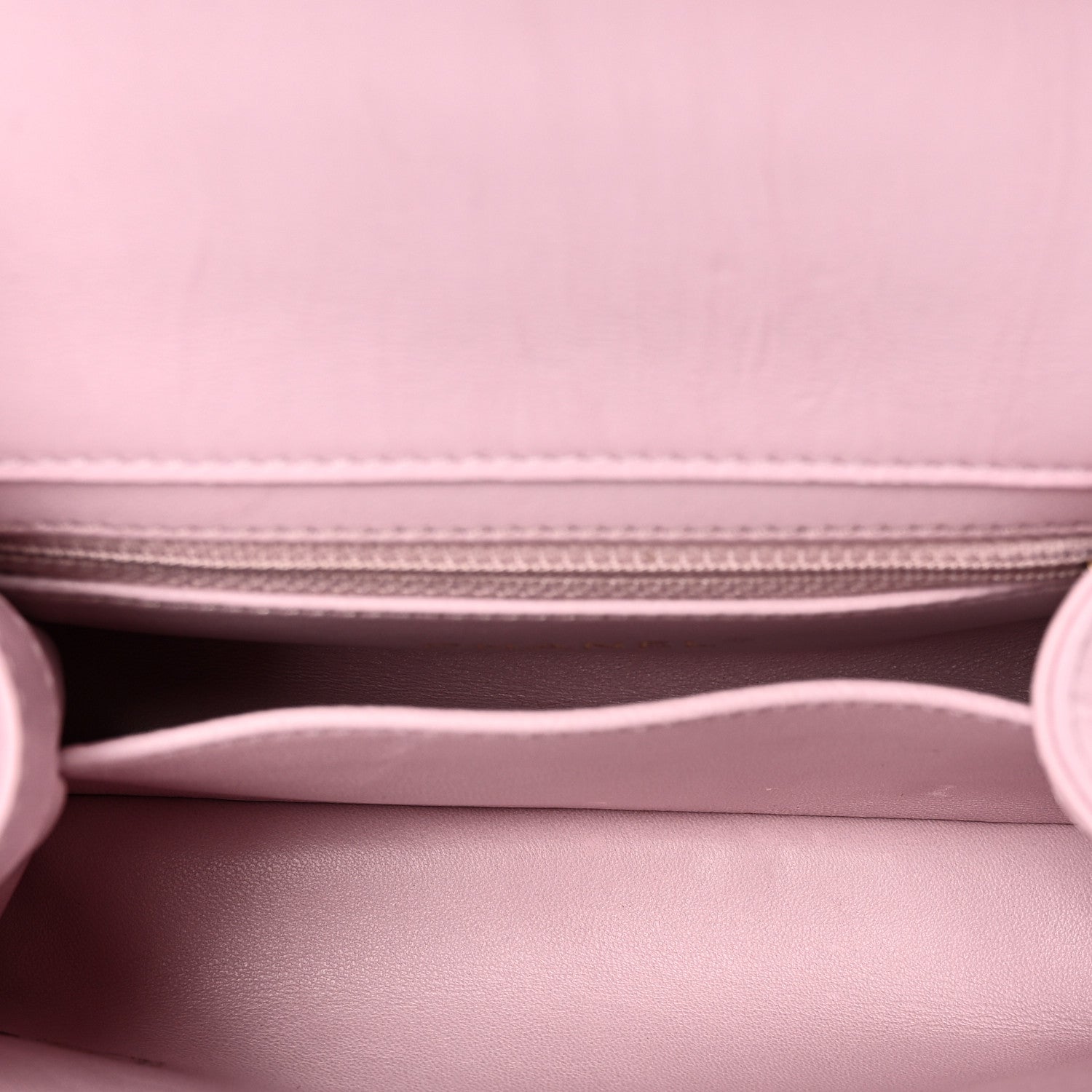 Chanel Crumpled Lambskin Quilted Mini CC Links Top Handle Flap Light Pink