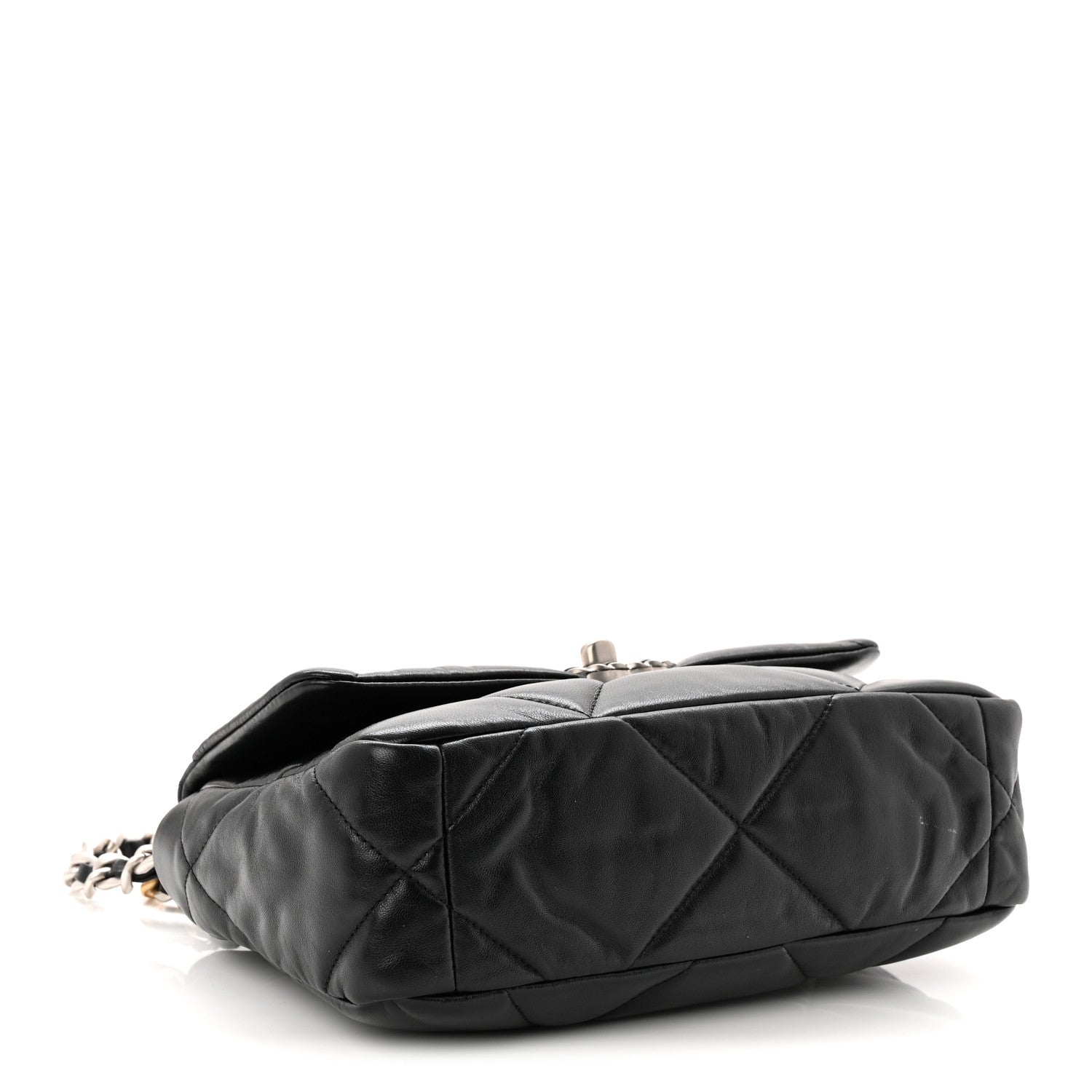 Chanel Lambskin Quilted Medium Chanel 19 Flap Black