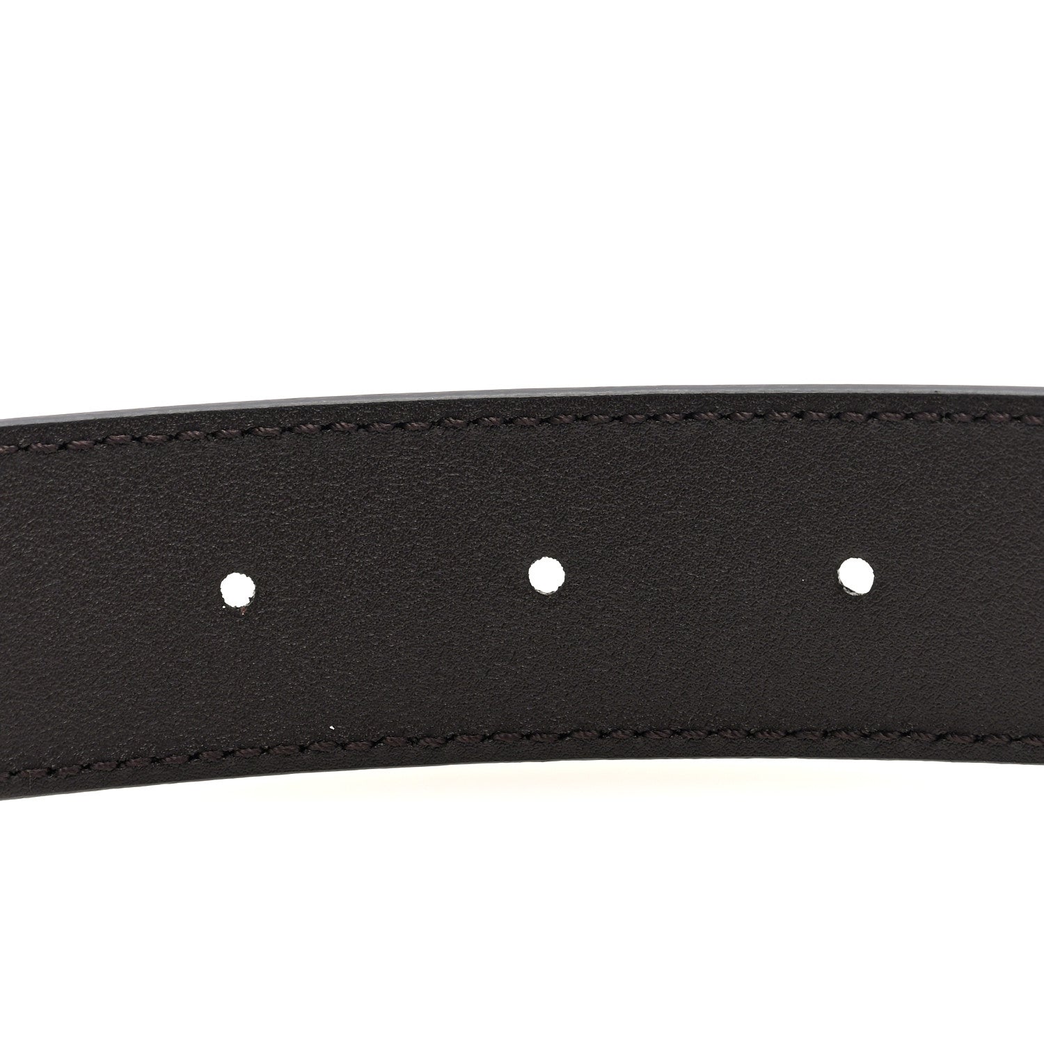 Gucci Plutone Calfskin Plaque GG 30mm Belt 90 36 Cocoa