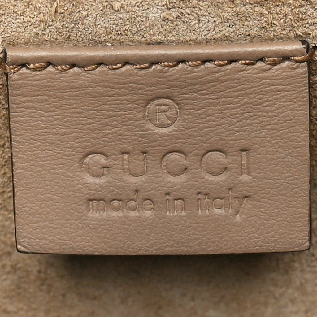 Gucci GG Supreme Monogram Mini Dionysus Shoulder Bag Taupe