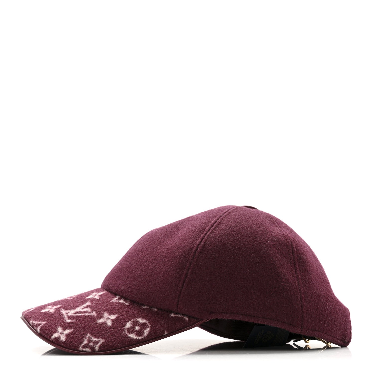Louis Vuitton Wool Silk Monogram Endless Cap L Bordeaux