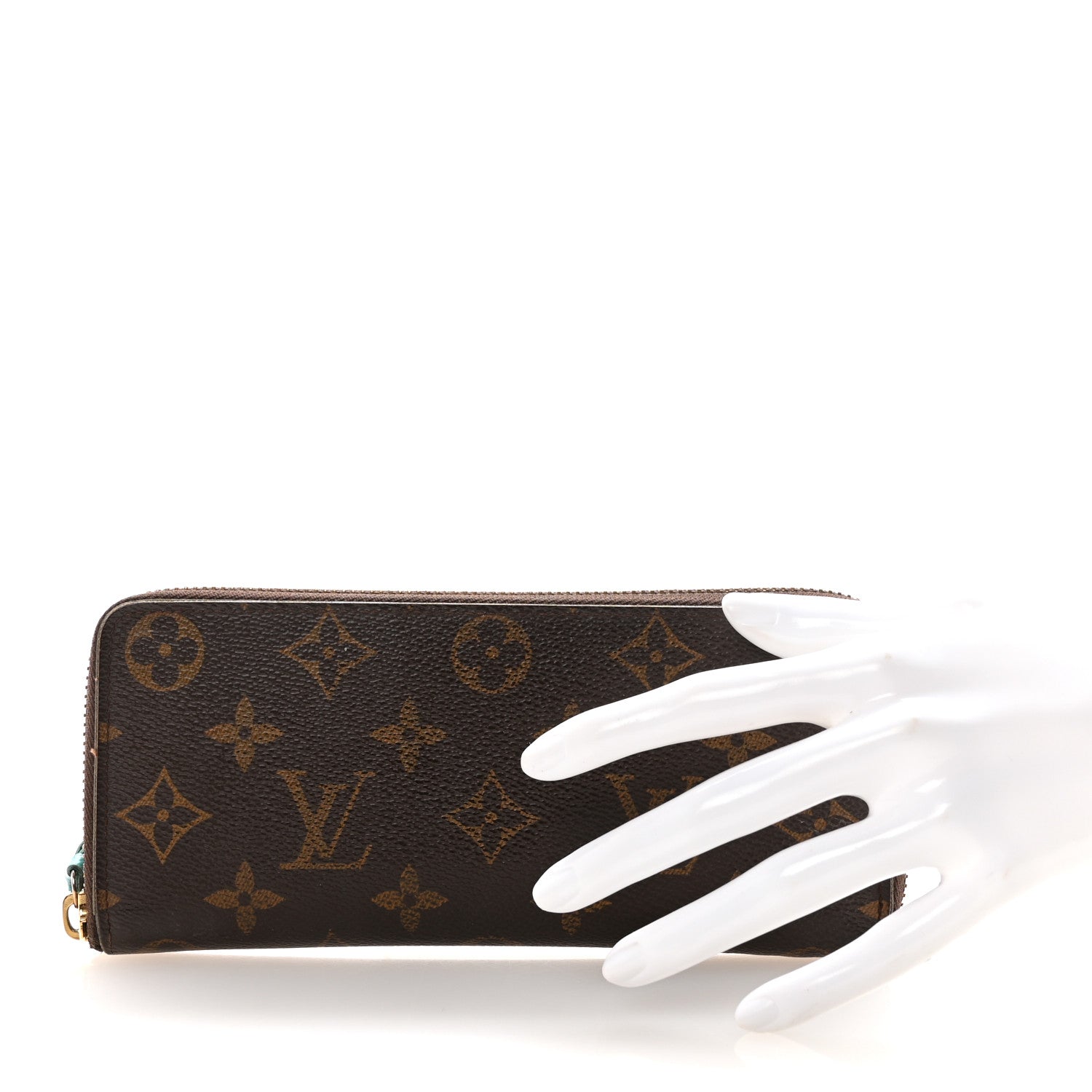 Louis Vuitton Monogram Clemence Wallet Turquoise