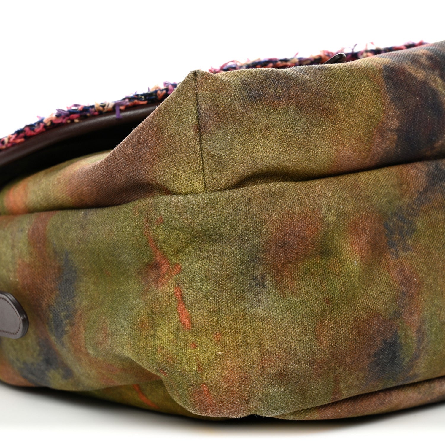 Chanel Washed Toile Large Graffiti On The Pavements Messenger Khaki Multicolor
