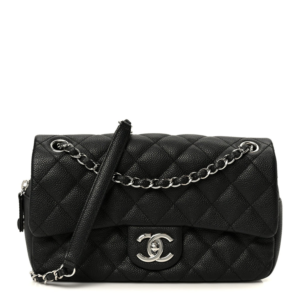 Chanel Caviar Quilted Medium Easy Flap Black
