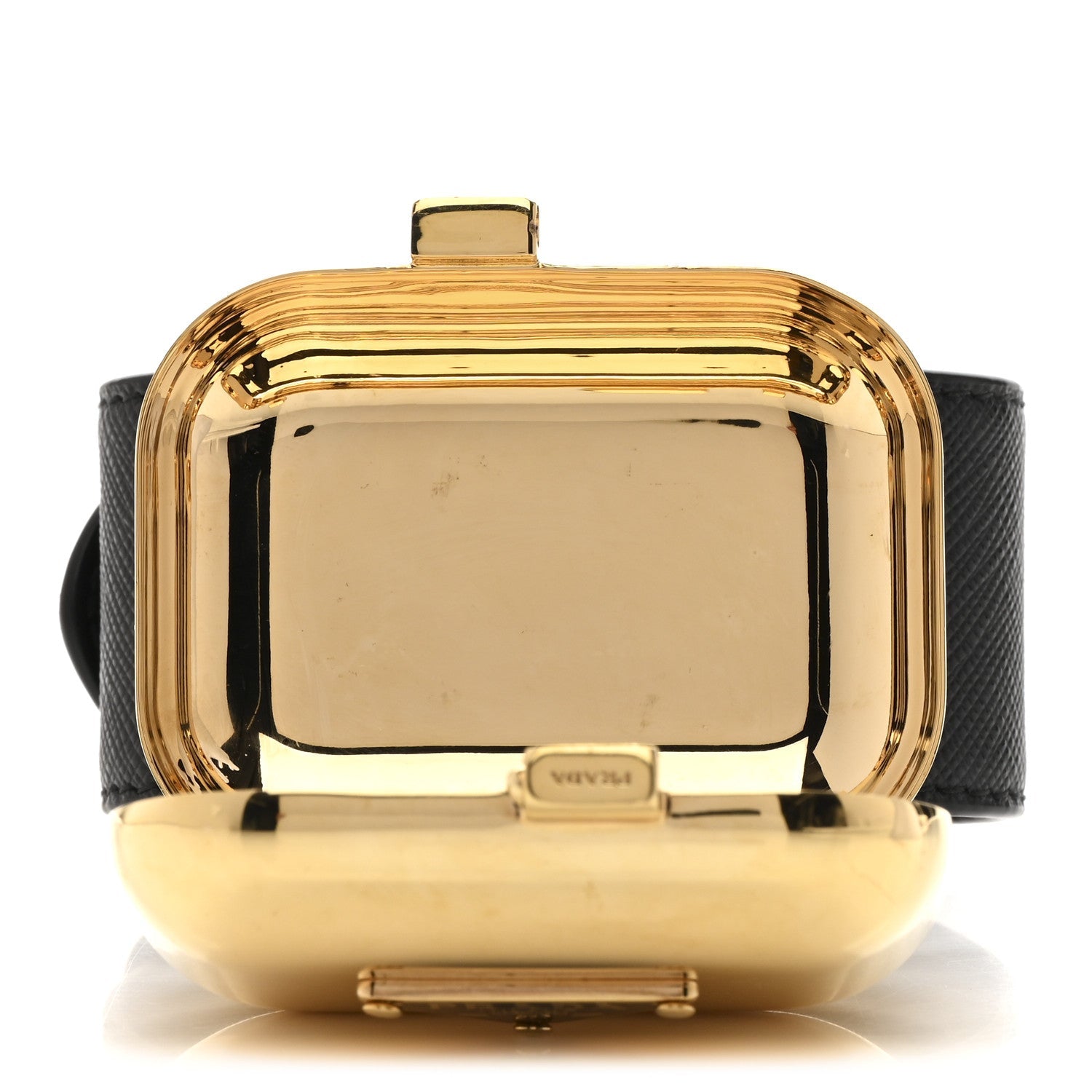 Prada Saffiano Metal Wrist Case M Gold