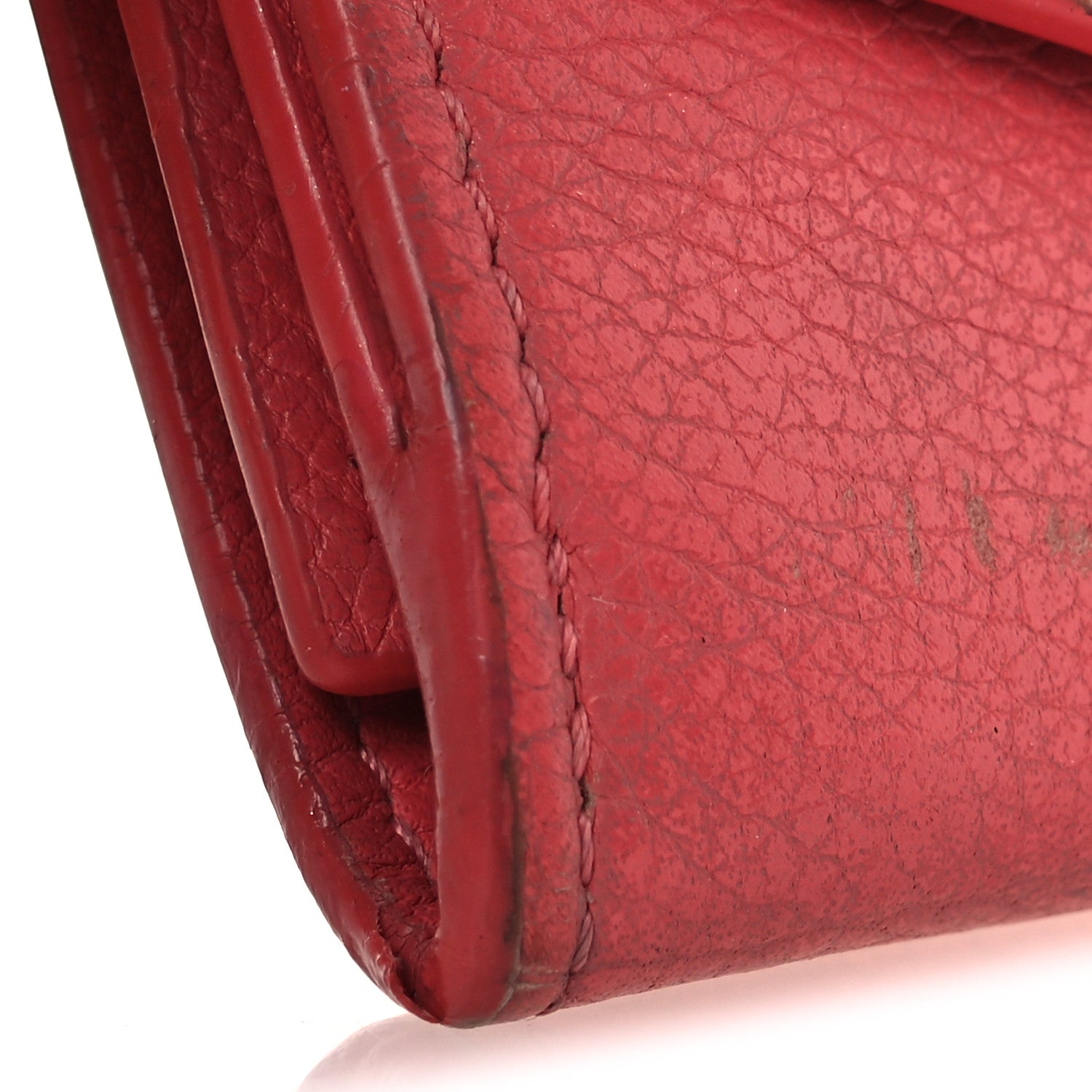 Louis Vuitton Calfskin Lockmini Wallet Hot Pink