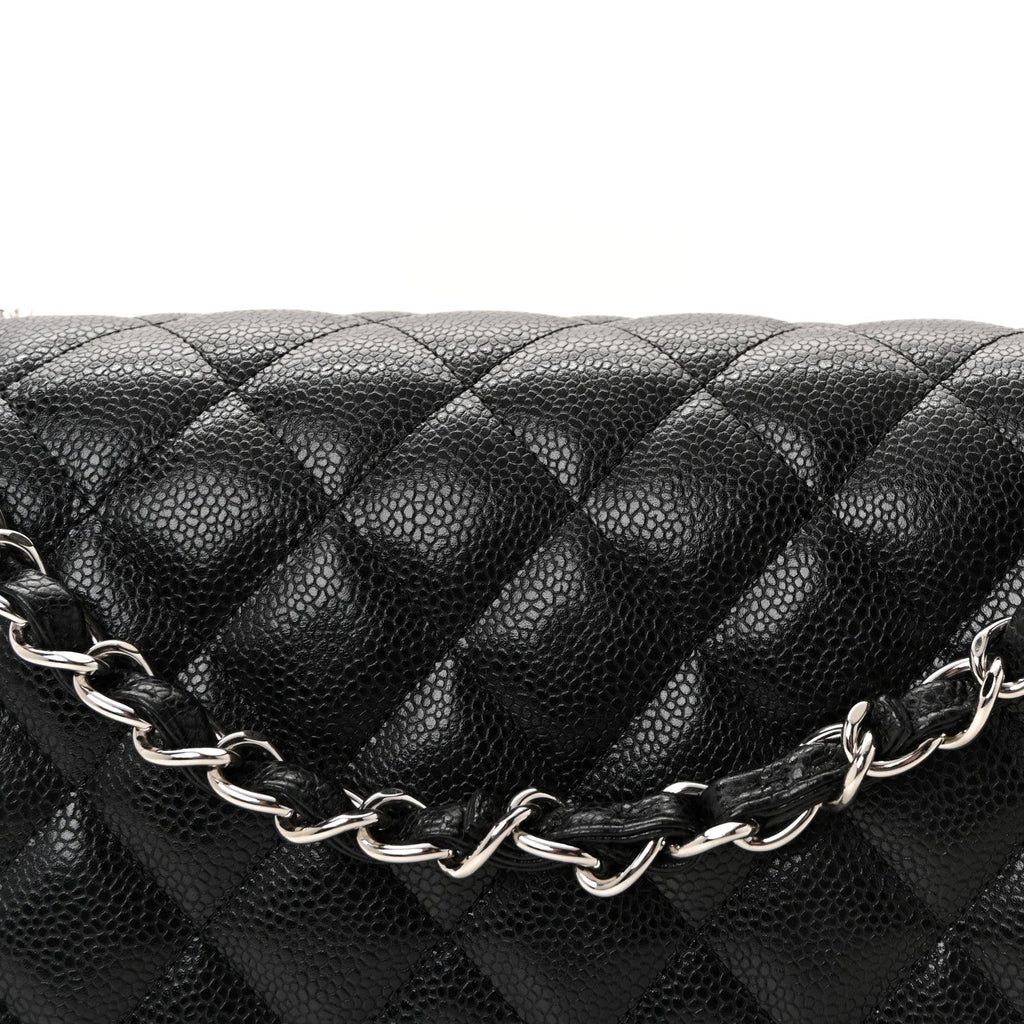 Chanel Caviar Quilted Jumbo Double Flap Black