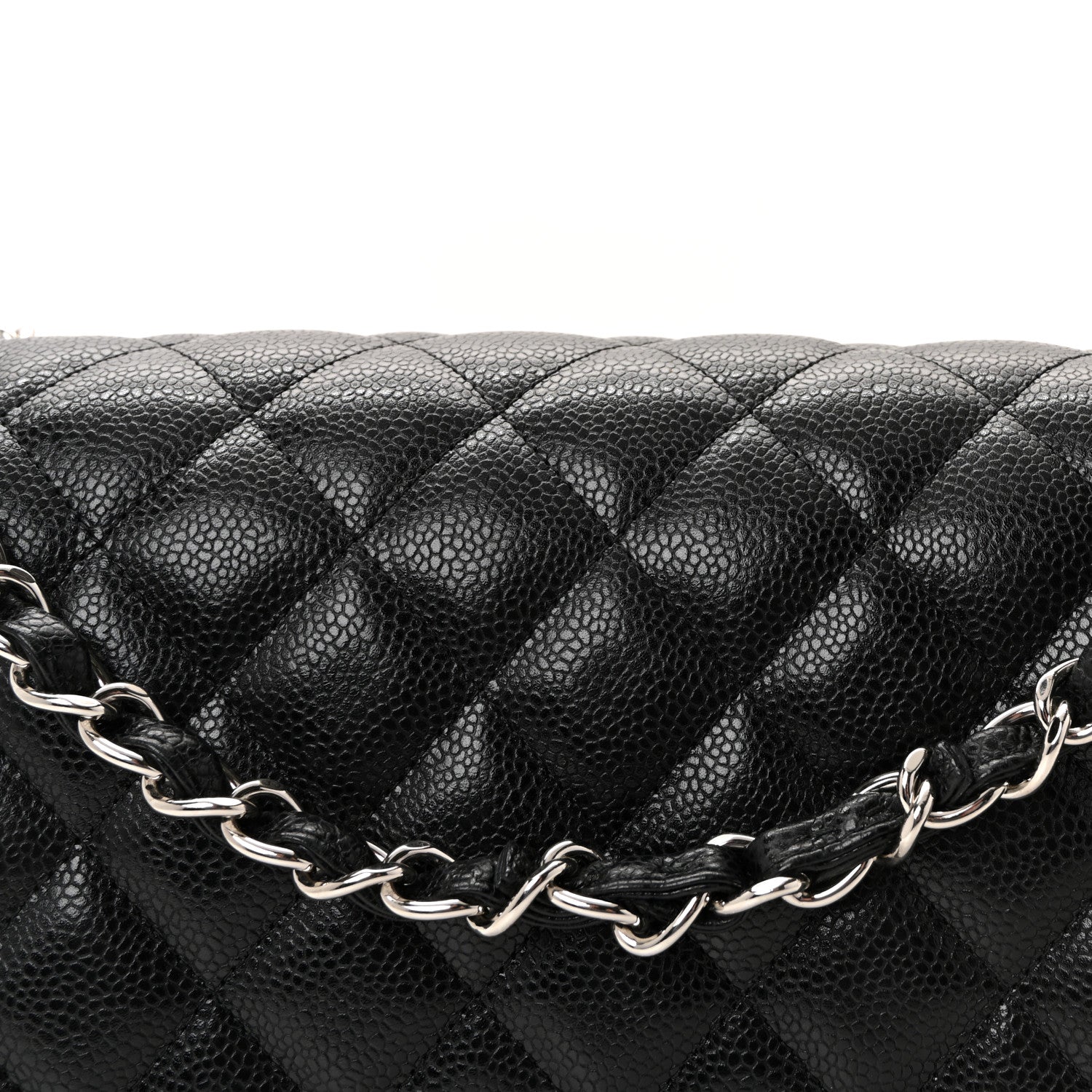 Chanel Caviar Quilted Jumbo Double Flap Black