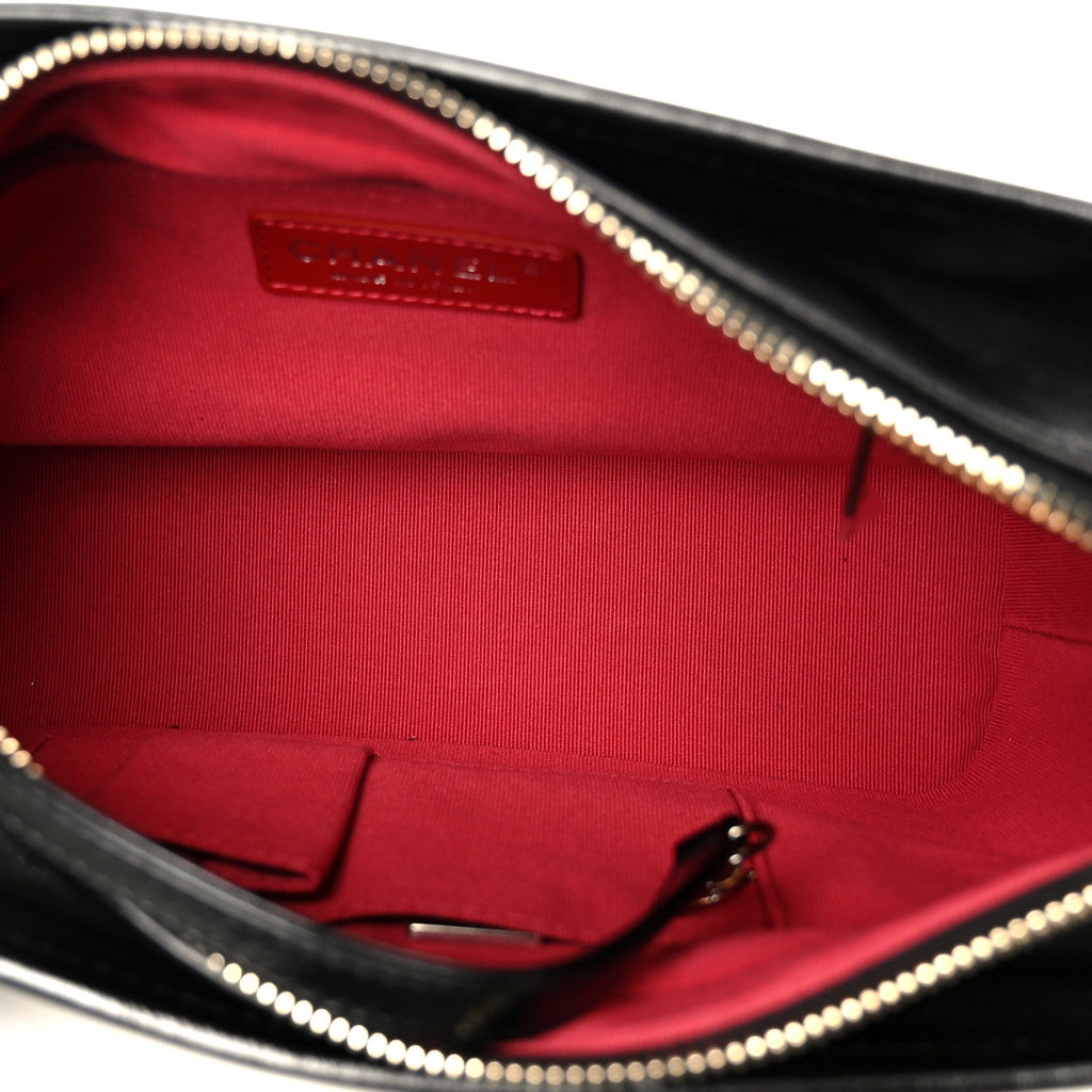 Chanel Aged Calfskin Quilted New Medium Gabrielle Hobo Black