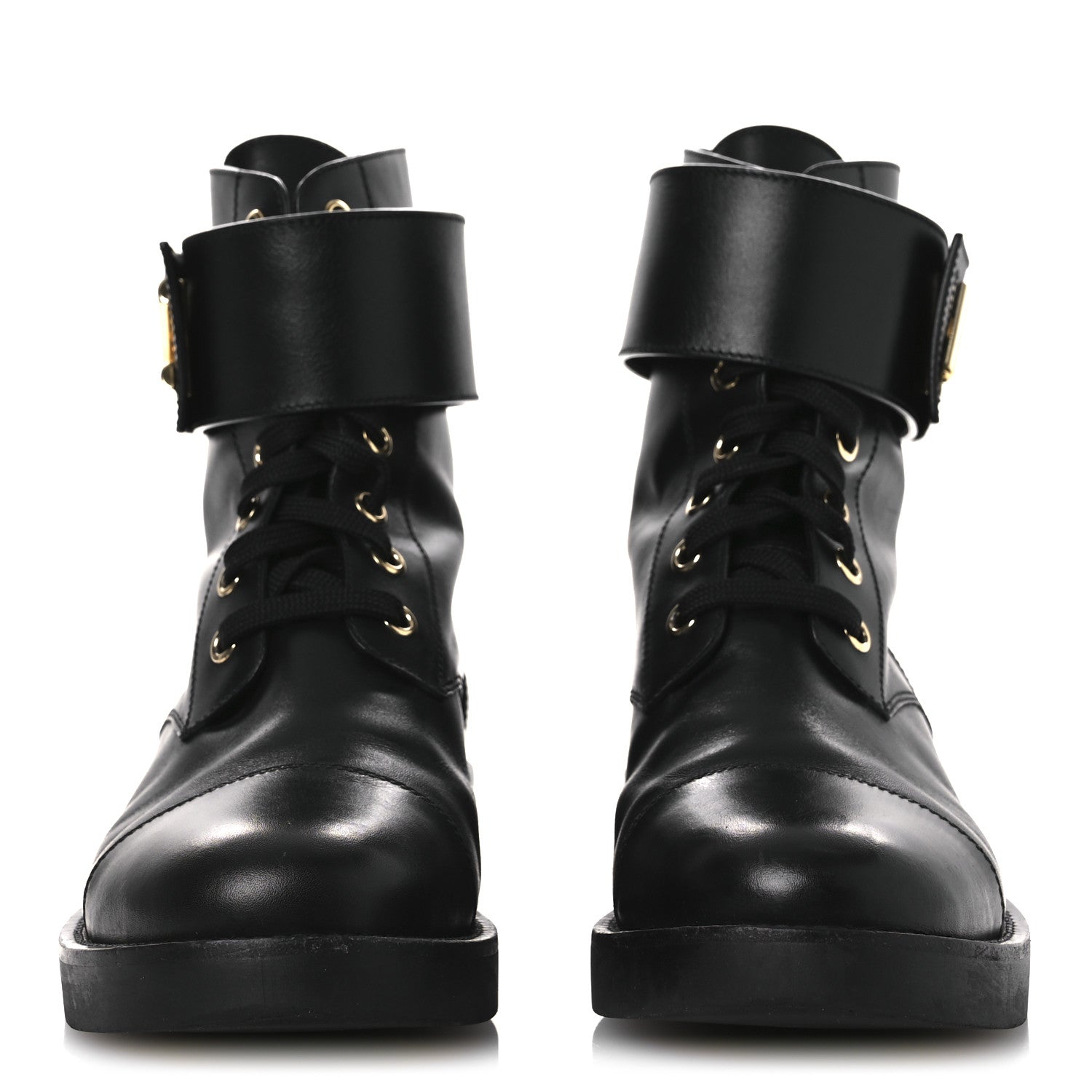 Louis Vuitton Calfskin Wonderland Ranger Boots 37.5 Black