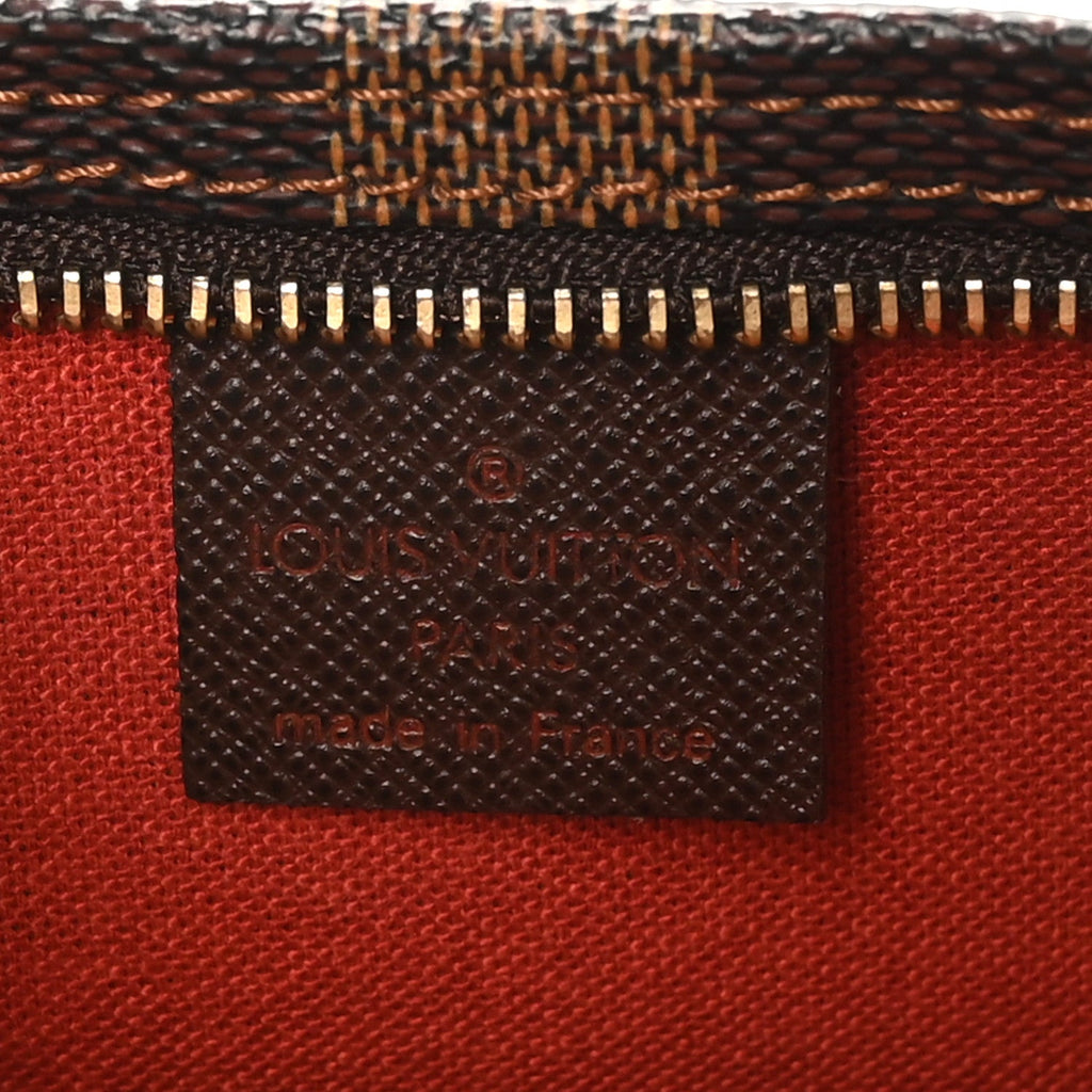 Louis Vuitton Damier Ebene Trousse Make Up Bag Pochette