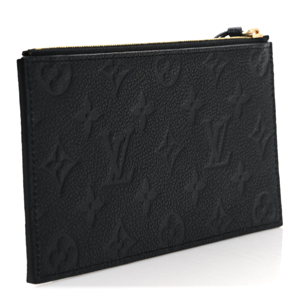 Louis Vuitton Empreinte Felicie Chain Wallet Zippered Insert Black