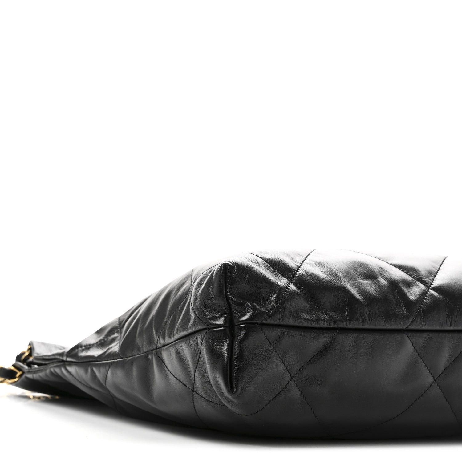 Chanel Shiny Calfskin Quilted Small Chanel 22 Black