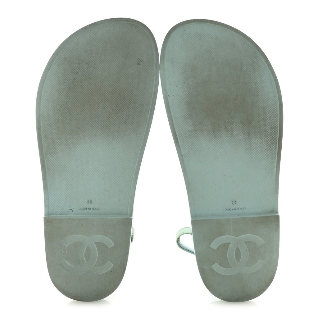 Rubber CC Dad Sandals 39 Light Blue