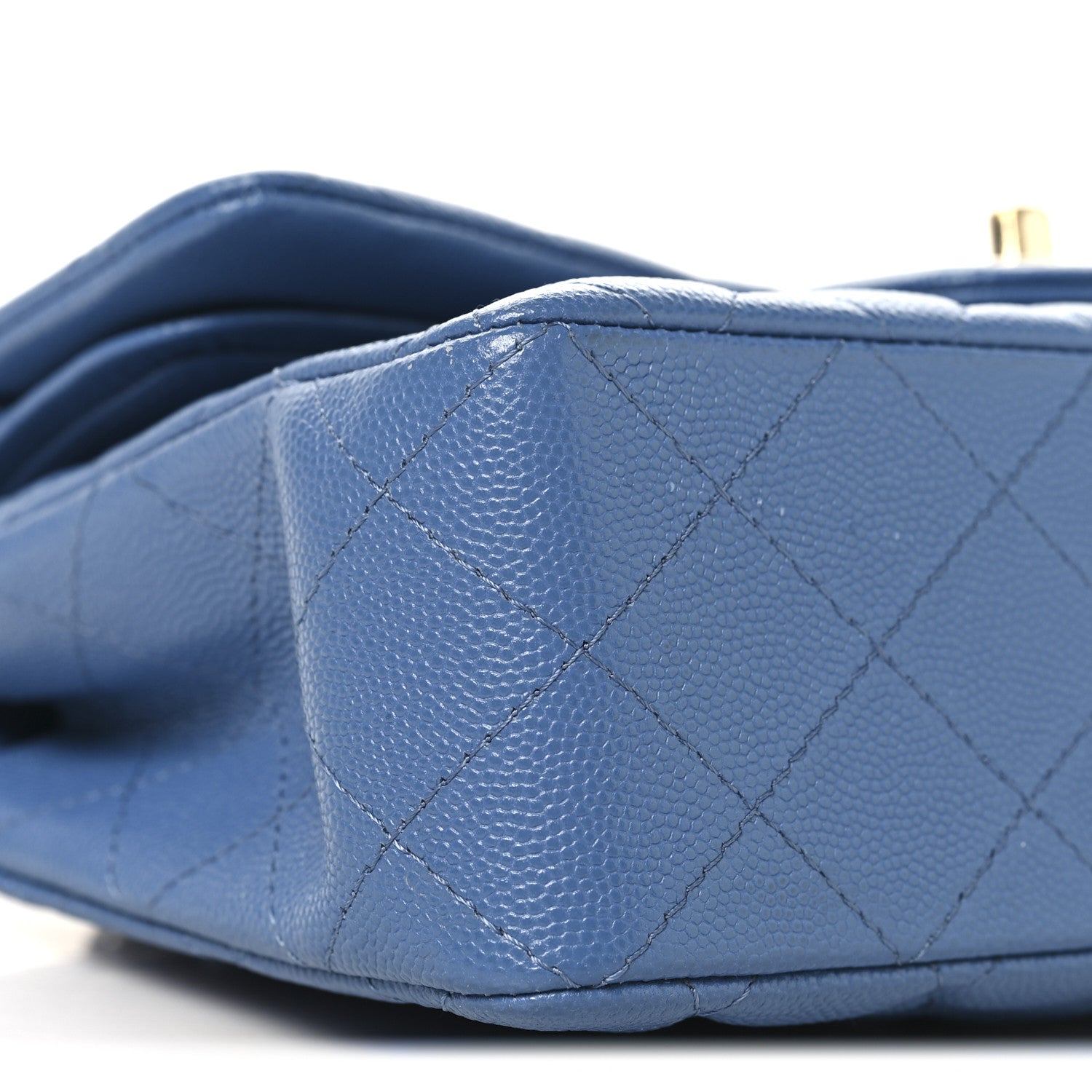 Chanel Caviar Quilted Small Double Flap Blue