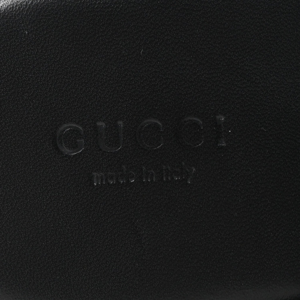 Gucci Goatskin Auroville Horsebit Mules 39.5 Black