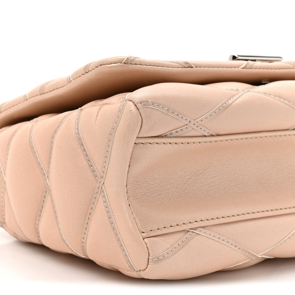 Louis Vuitton Lambskin Malletage GO-14 PM Champagne