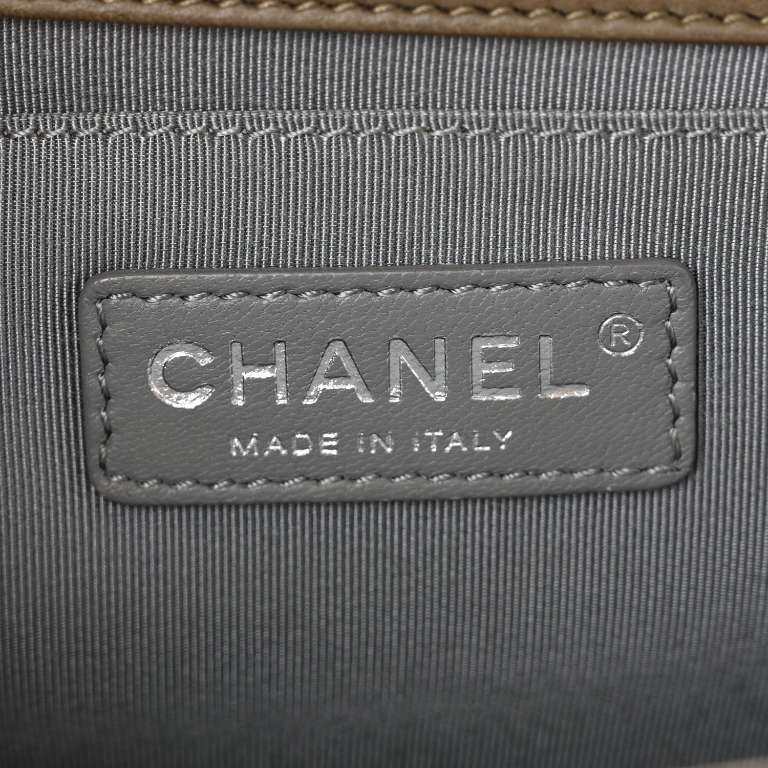 Chanel Lambskin Quilted Medium Boy Flap Khaki